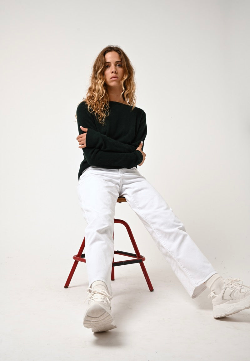 Sweter z dekoltem w łódkę – Criou – Cyprys