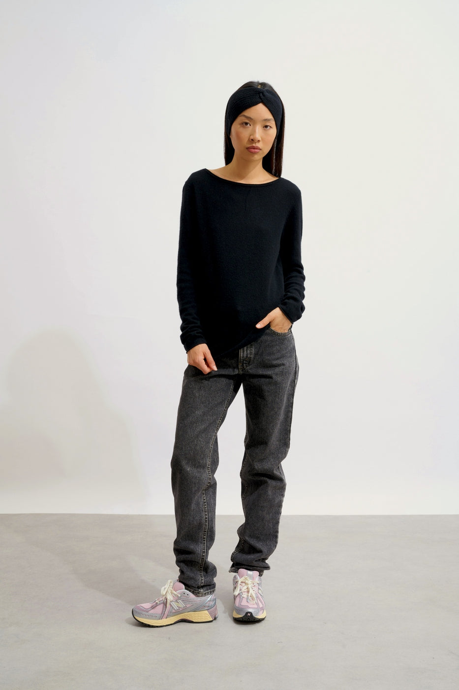 Trui met boothals - Criou - Zwart