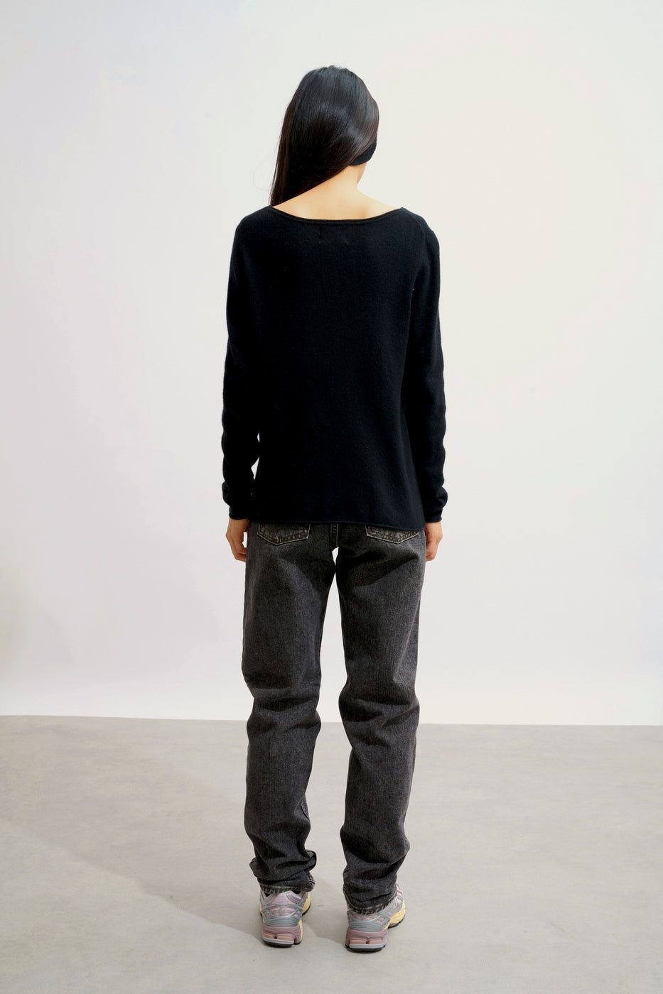 Trui met boothals - Criou - Zwart