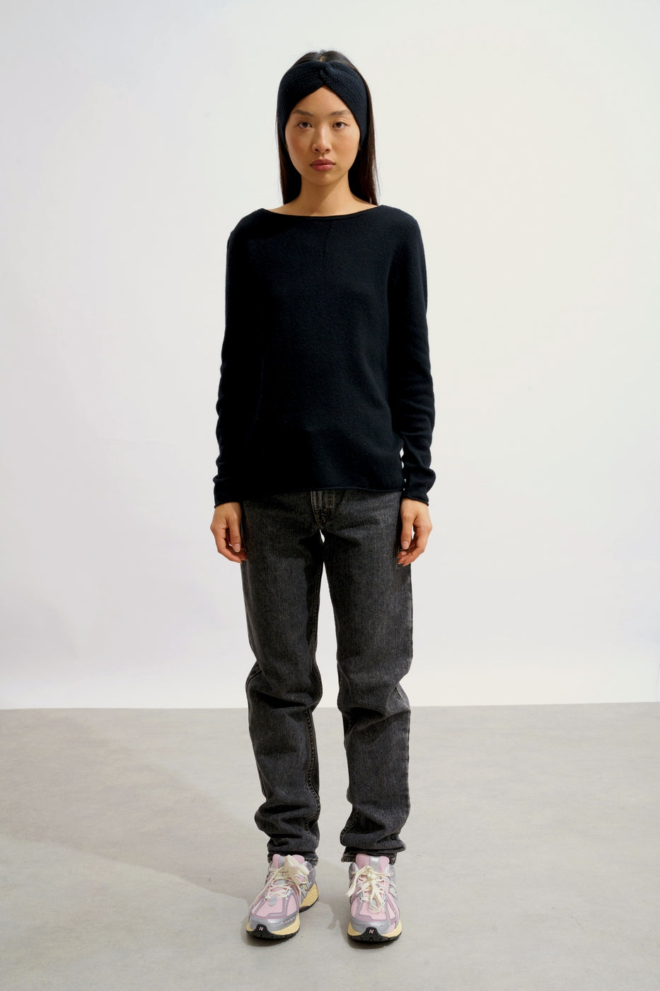 Trui met boothals - Criou - Zwart
