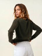 Crew-Neck Jumper - Lanfon - Khaki