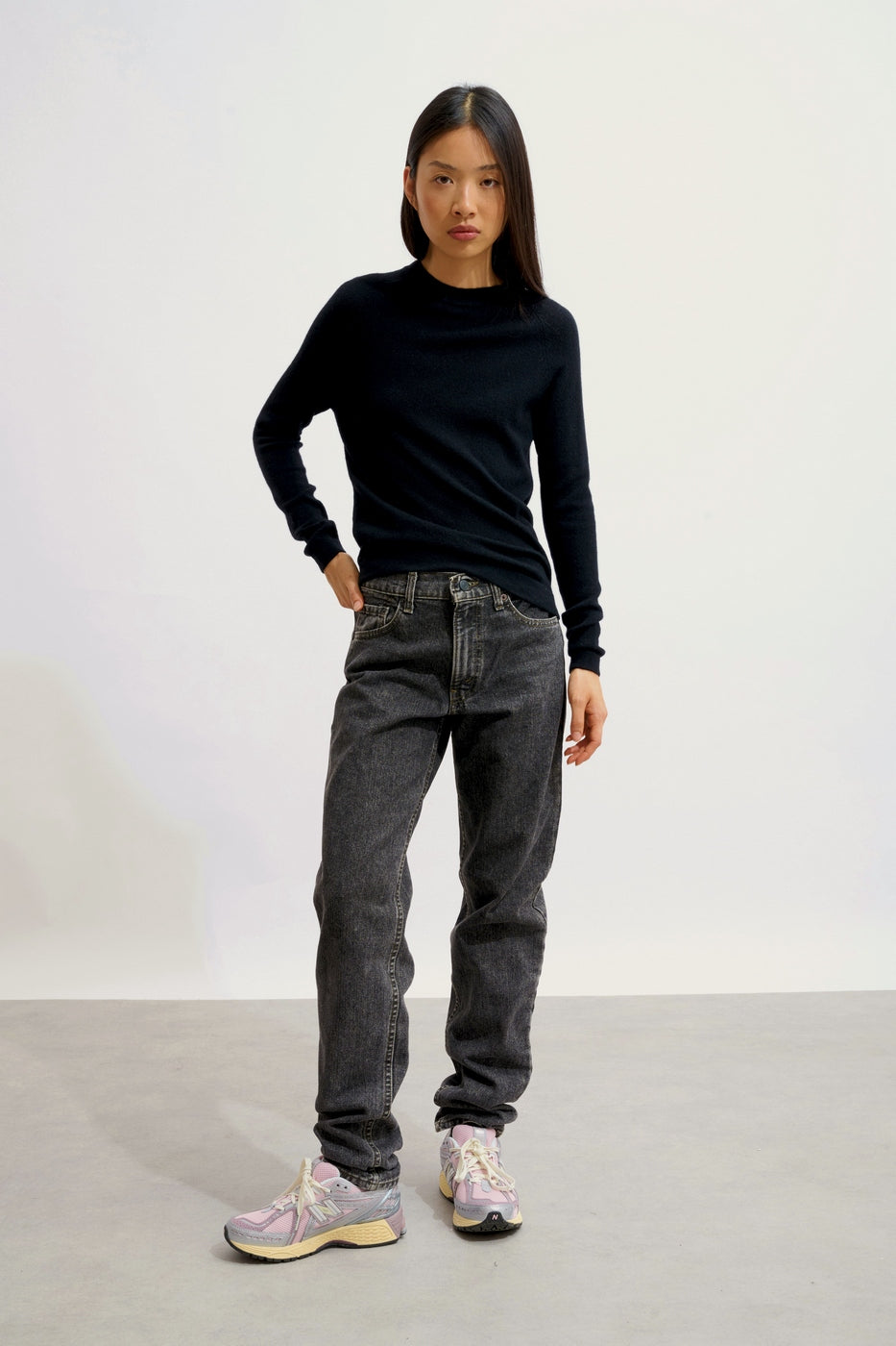 Pull Col Rond - Ecrin - Noir