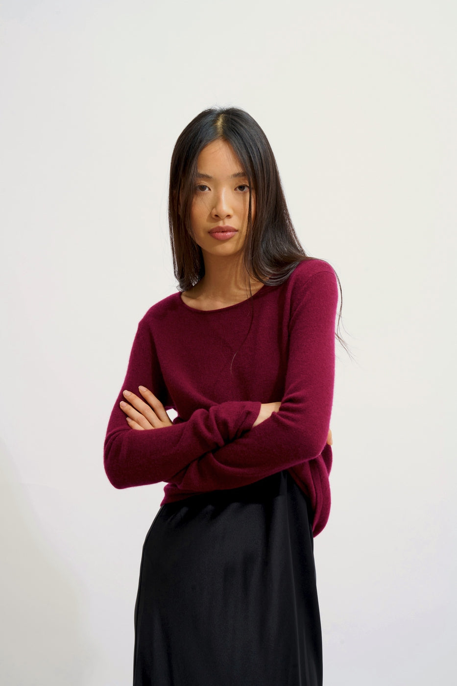 Rundhalsad Tröja - Epéna - Bordeaux