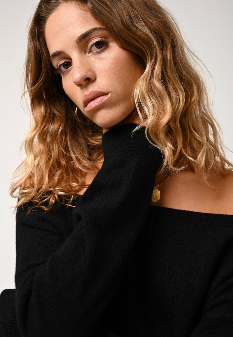 Round Neck Jumper - Faraut - Black