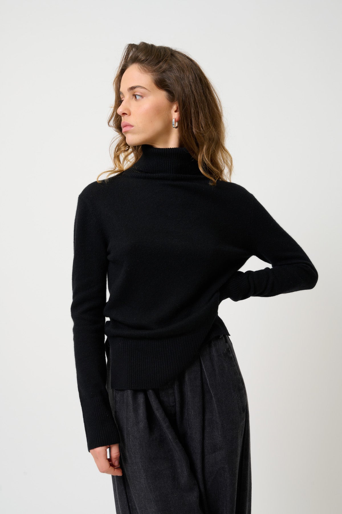 Pull Col Roulé - Fornet - Noir