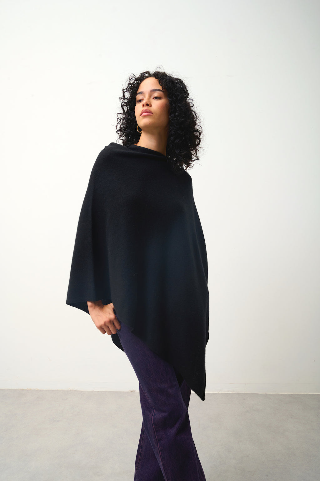 Poncho - Carra - Noir