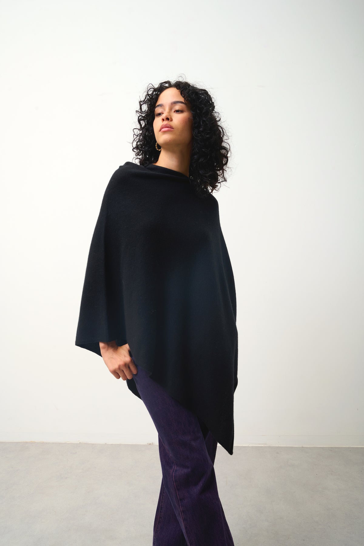 Poncho - Carra - Noir