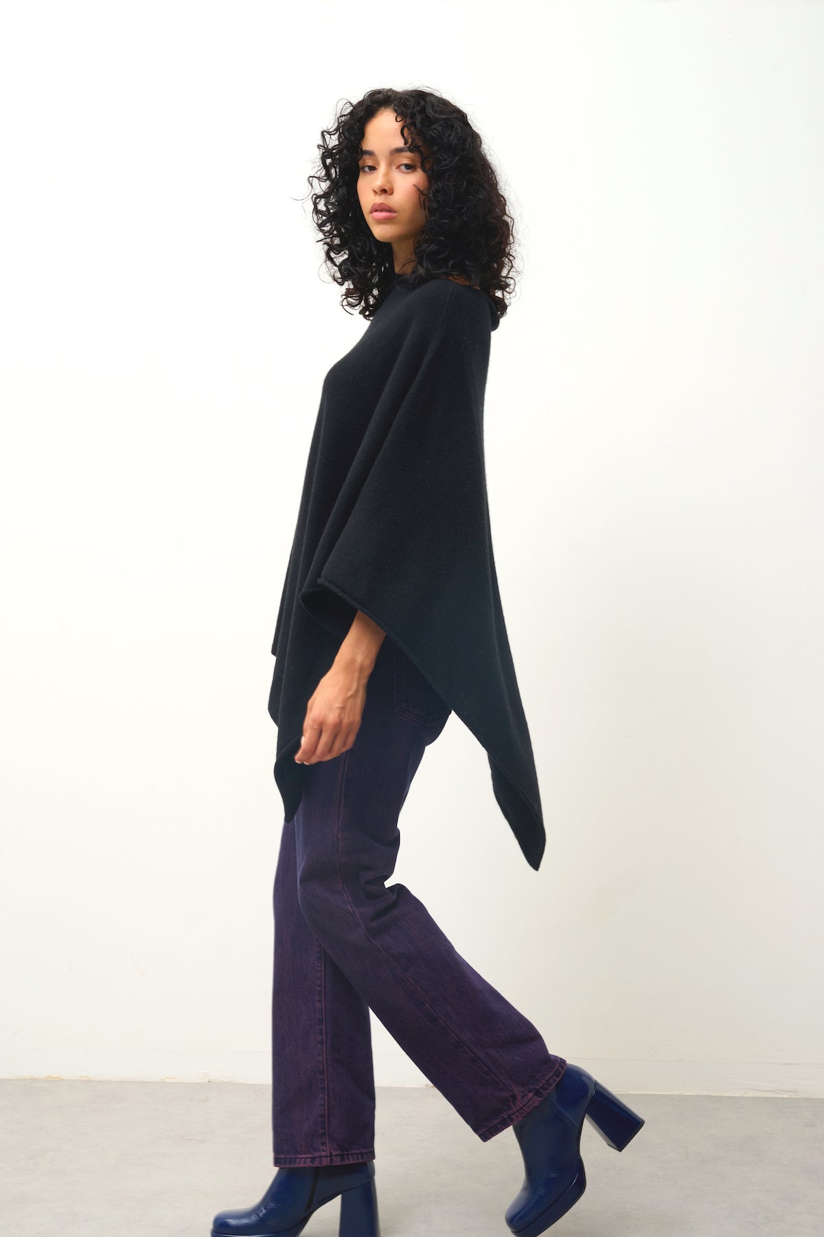 Poncho - Carra - Noir