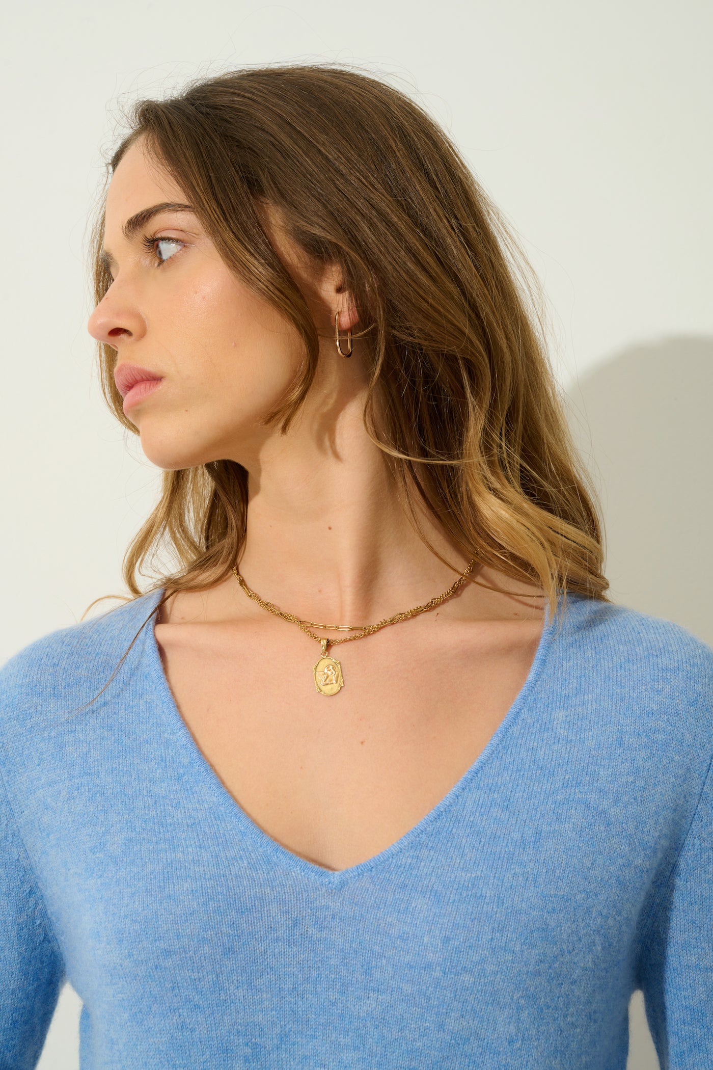 Pull Col V - Galise - Sky