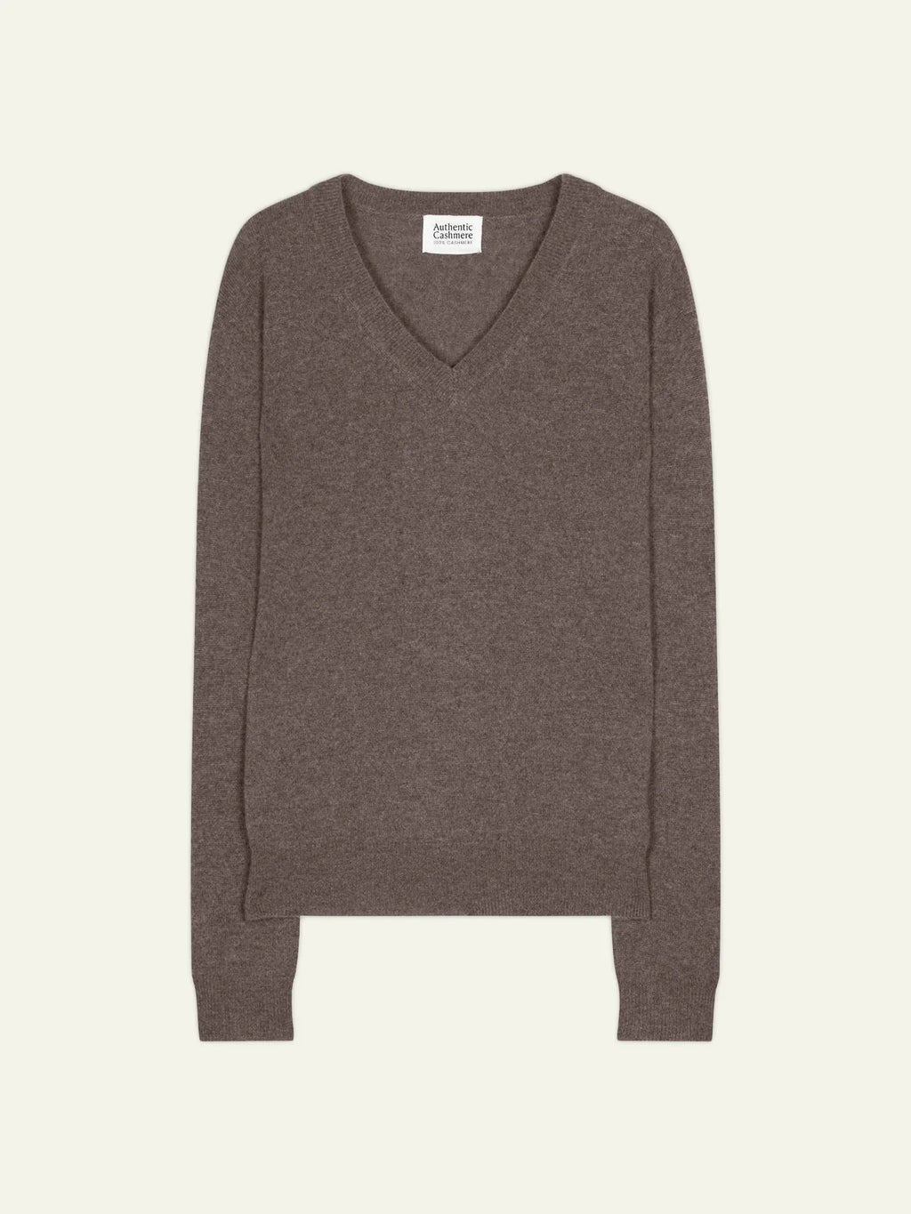 V-Neck Jumper - Gardoria - Mottled Taupe