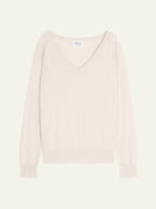 V-Neck Jumper - Giusalet - Ivory