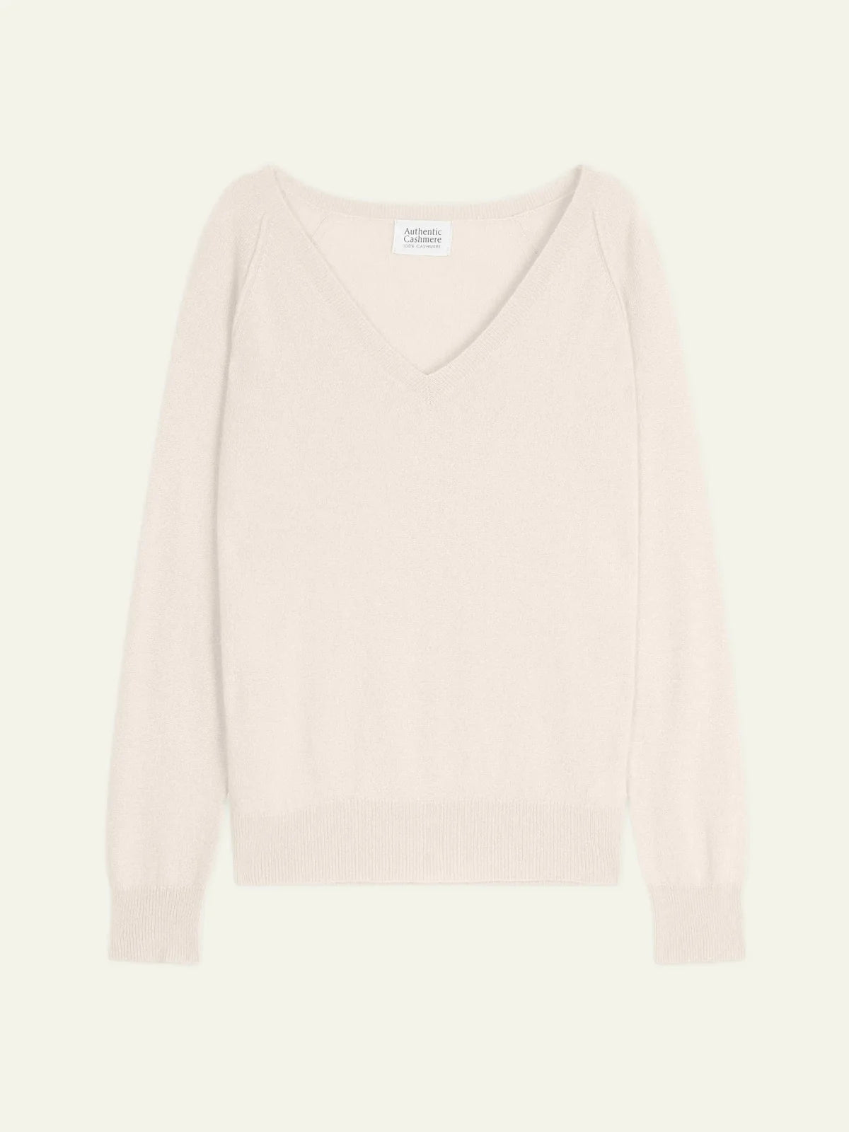 V-Neck Jumper - Giusalet - Ivory