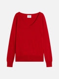 Pull Col V  - Giusalet - Rouge