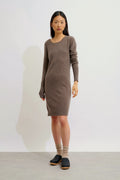 Robe Col Rond - Armet - Taupe Chiné