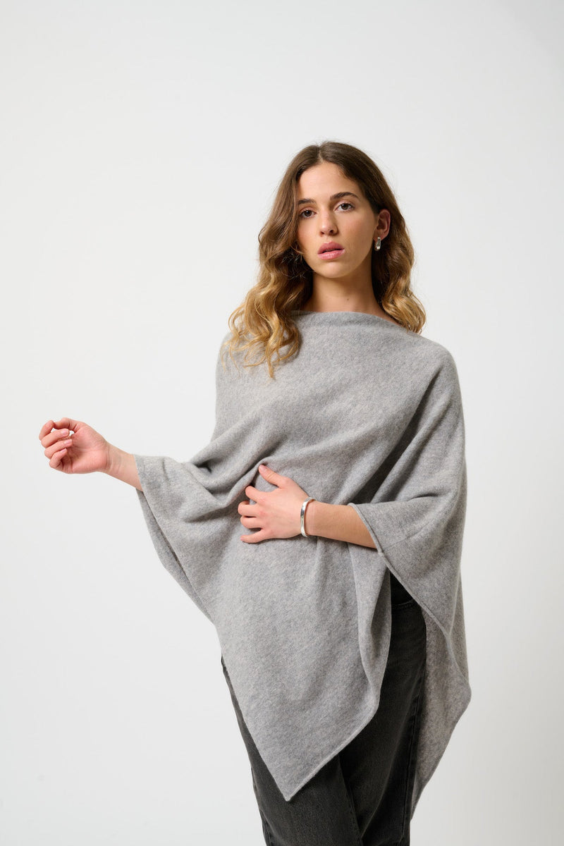 Poncho - Carra - Heather Cloud