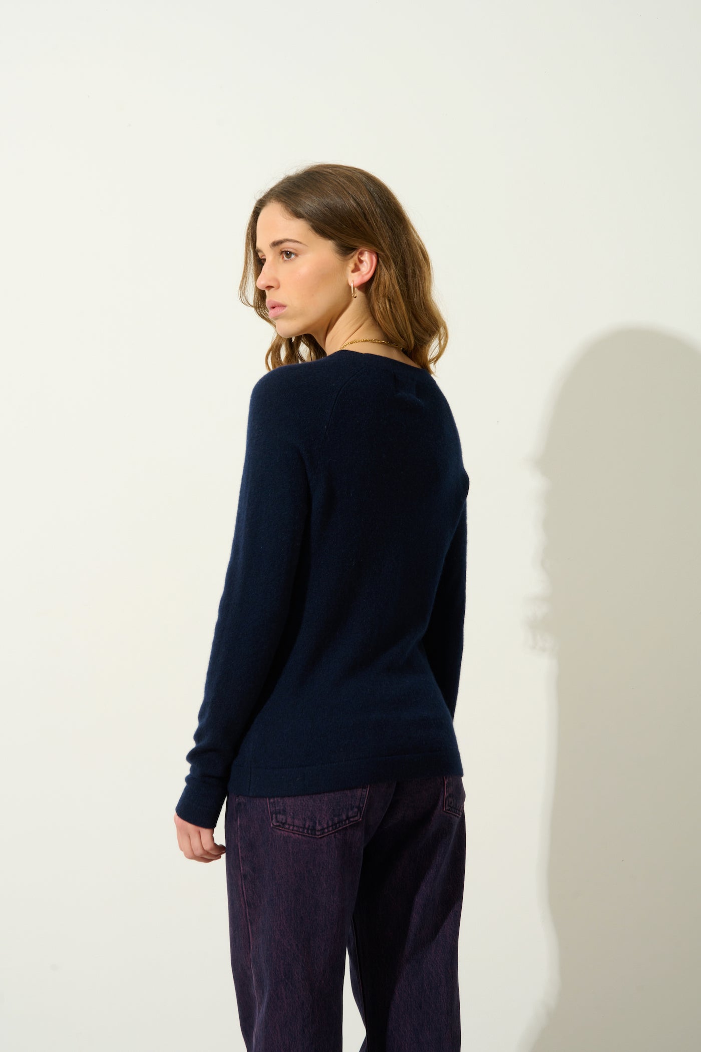 Pull Col Rond - Ecrin - Navy
