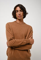 Pull Col Rond - Aiglière - Noisette