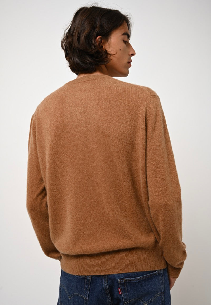 Pull Col Rond - Aiglière - Noisette