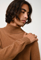 Rollkragenpullover – Bange – Haselnussbraun