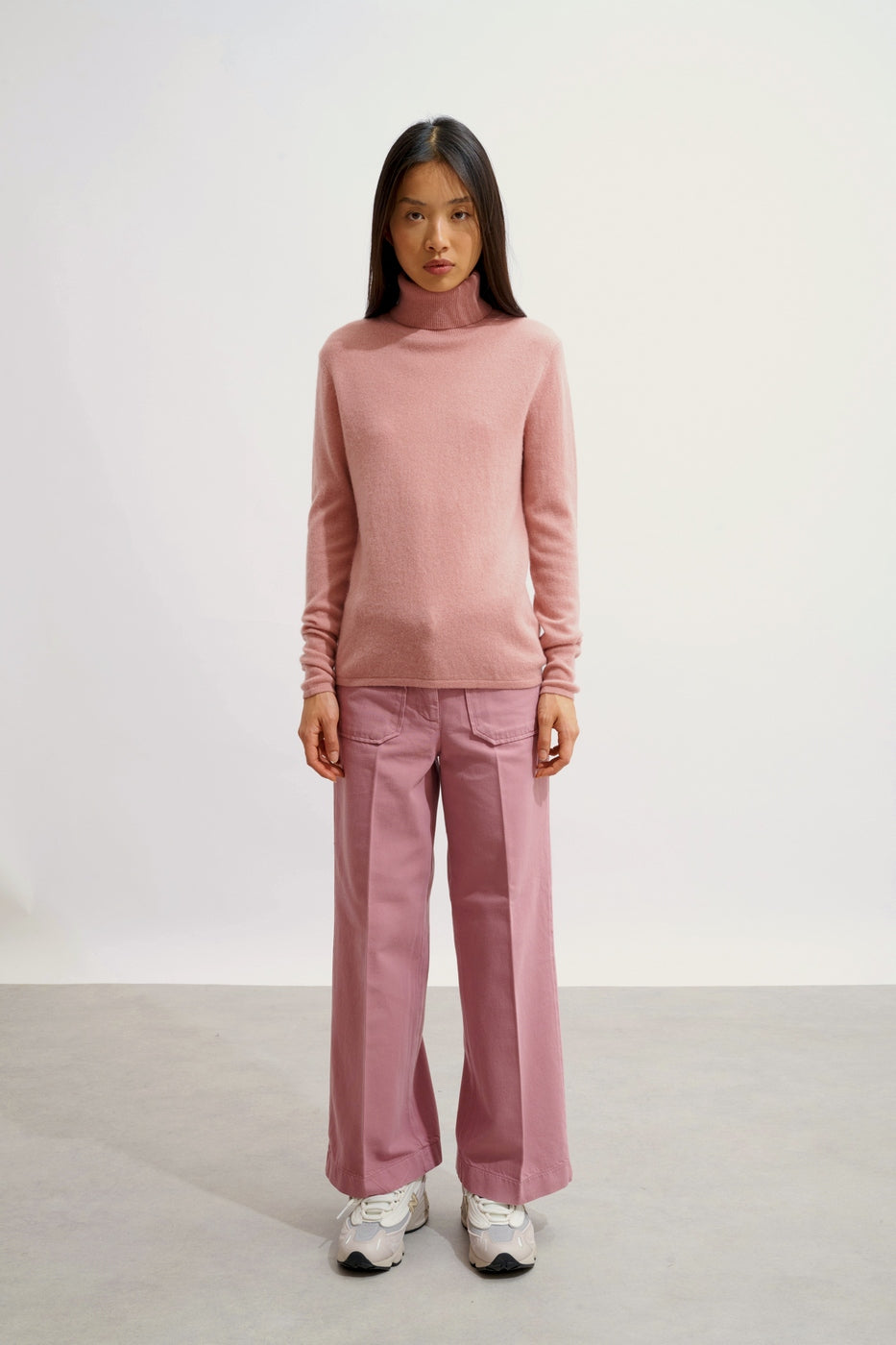 Roll-Neck Jumper - Bise - Rosewood