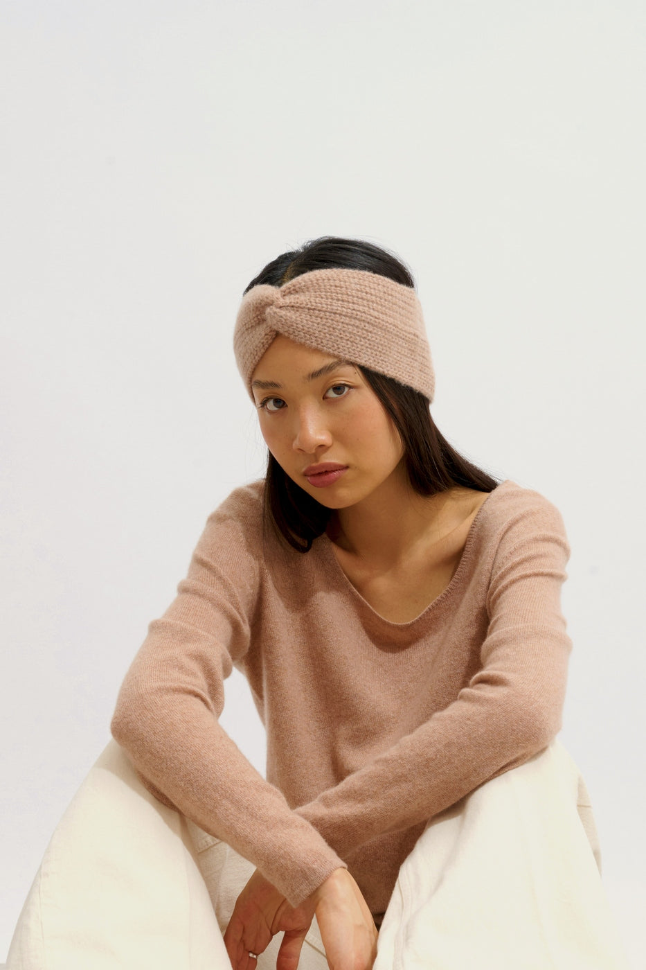 Boat Neck Jumper - Lanfon - Marl Camel