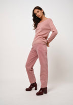 U-Boot-Ausschnitt-Pullover - Lanfon - Rosa