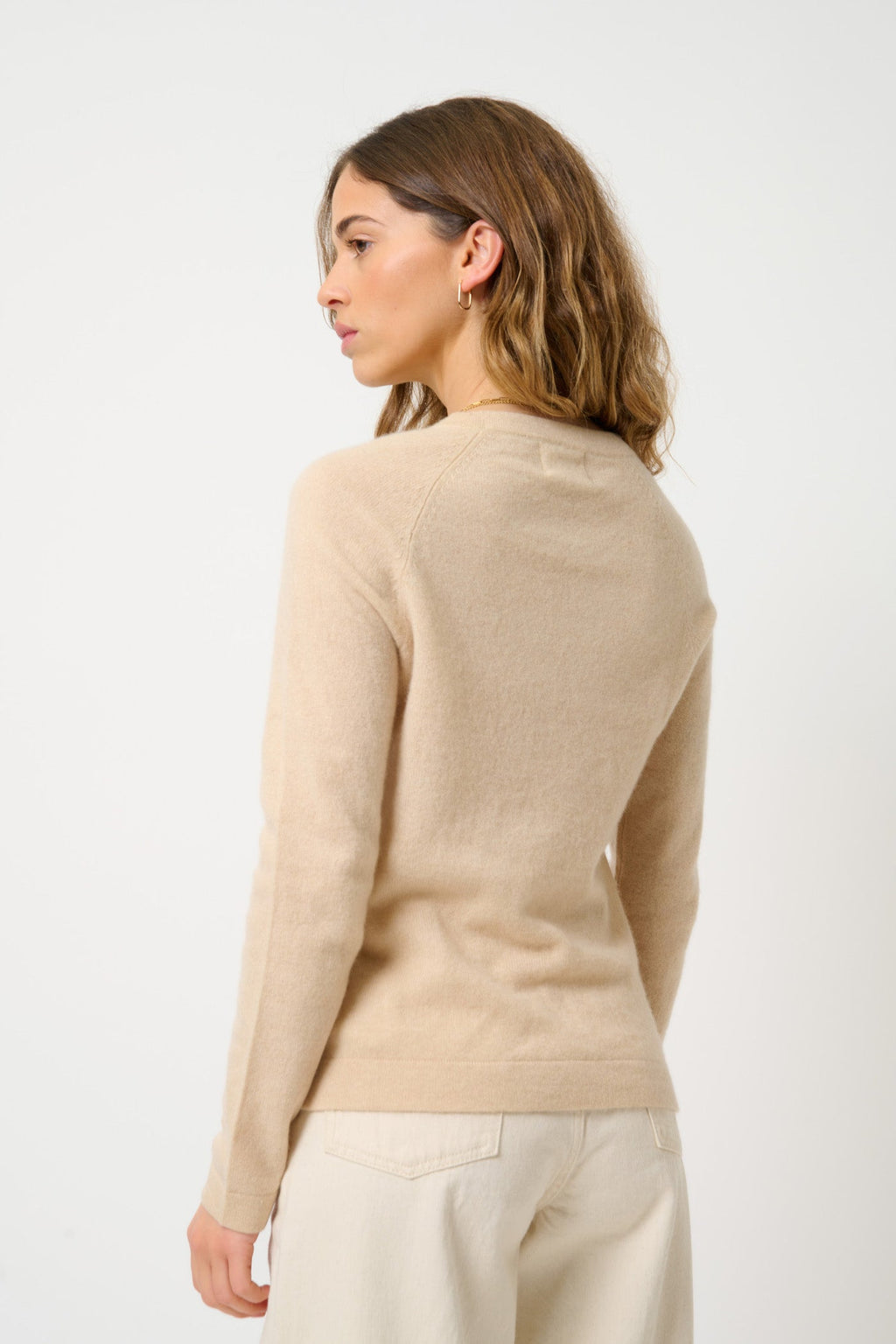Pull Col Rond - Ecrin - Sable