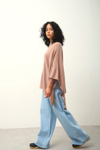 Poncho - Carra - Mottled Camel