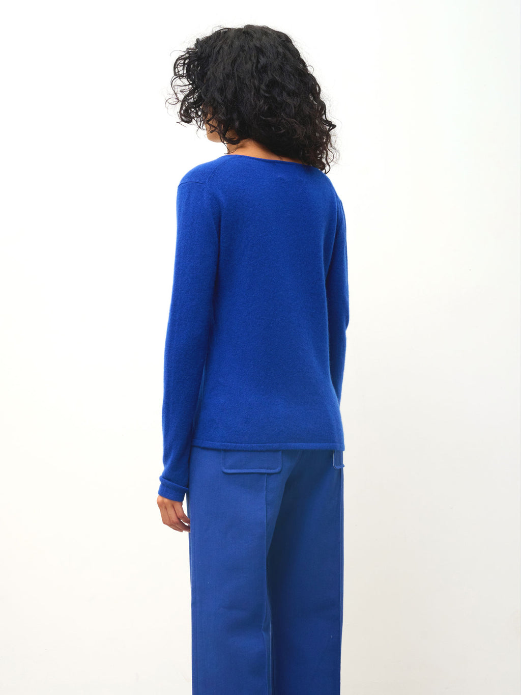 Maglione Scollo A V - Galise - Blu