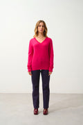 Pull Col V - Gardoria - Fuchsia