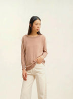 Fledermaus-Pullover - Goléon - Camel Meliert