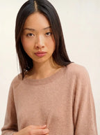 Fledermaus-Pullover - Goléon - Camel Meliert