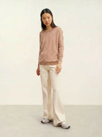 Fledermaus-Pullover - Goléon - Camel Meliert