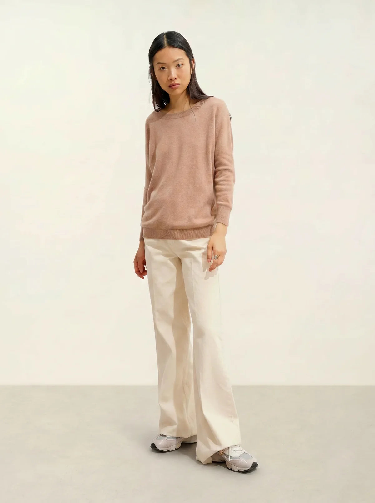 Fledermaus-Pullover - Goléon - Camel Meliert