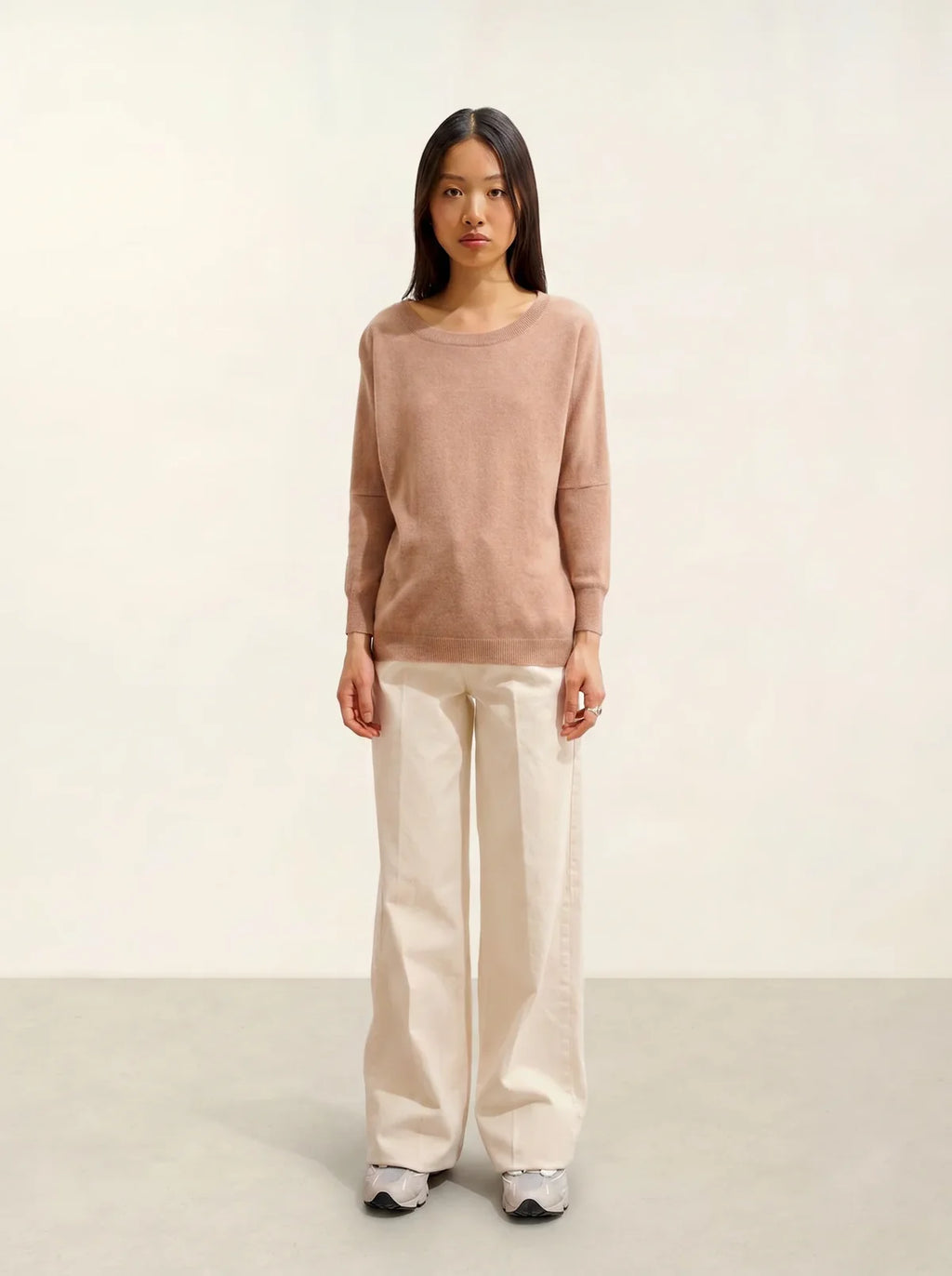 Fledermaus-Pullover - Goléon - Camel Meliert