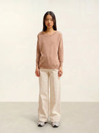 Fledermaus-Pullover - Goléon - Camel Meliert