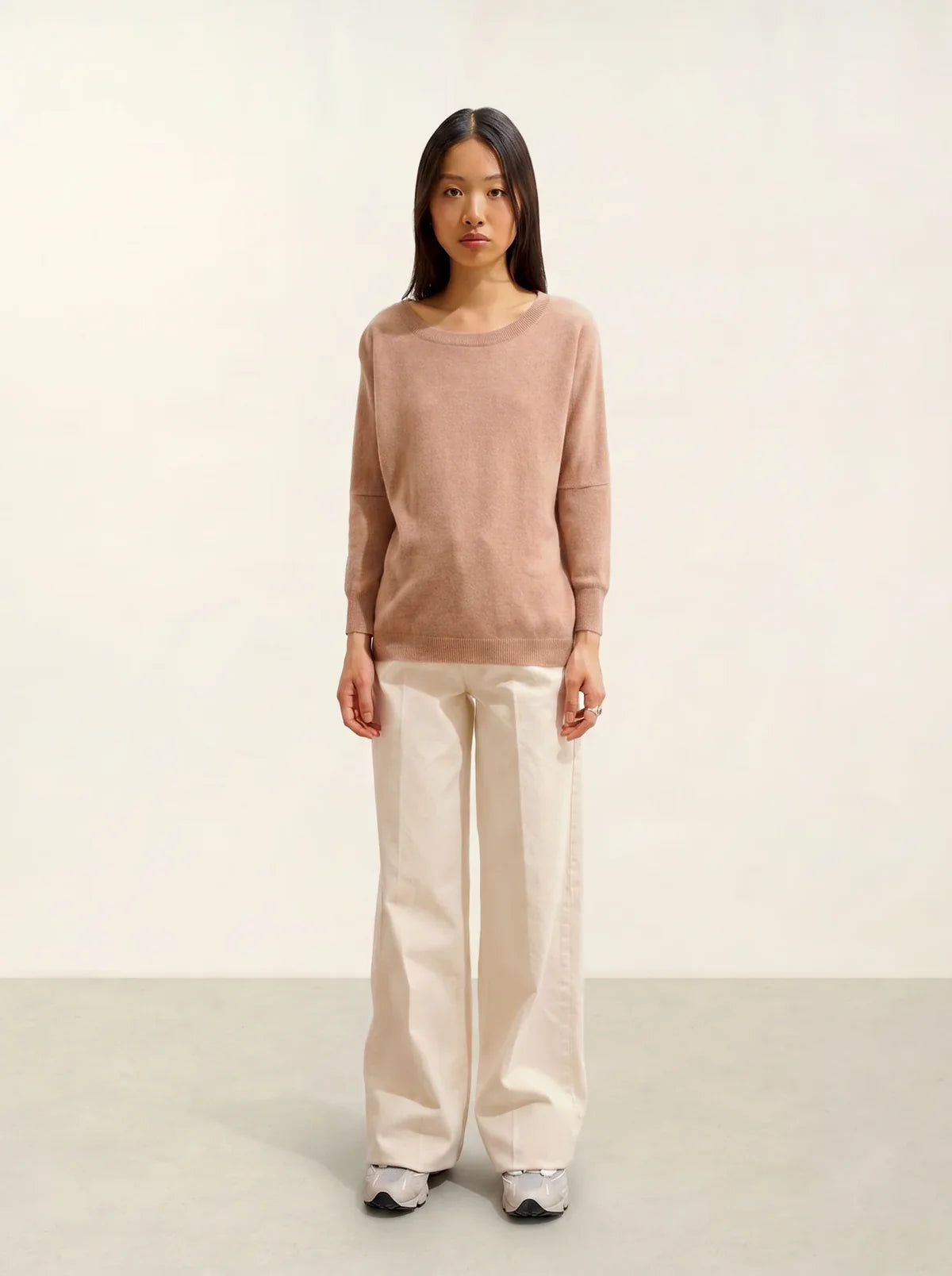 Fledermaus-Pullover - Goléon - Camel Meliert