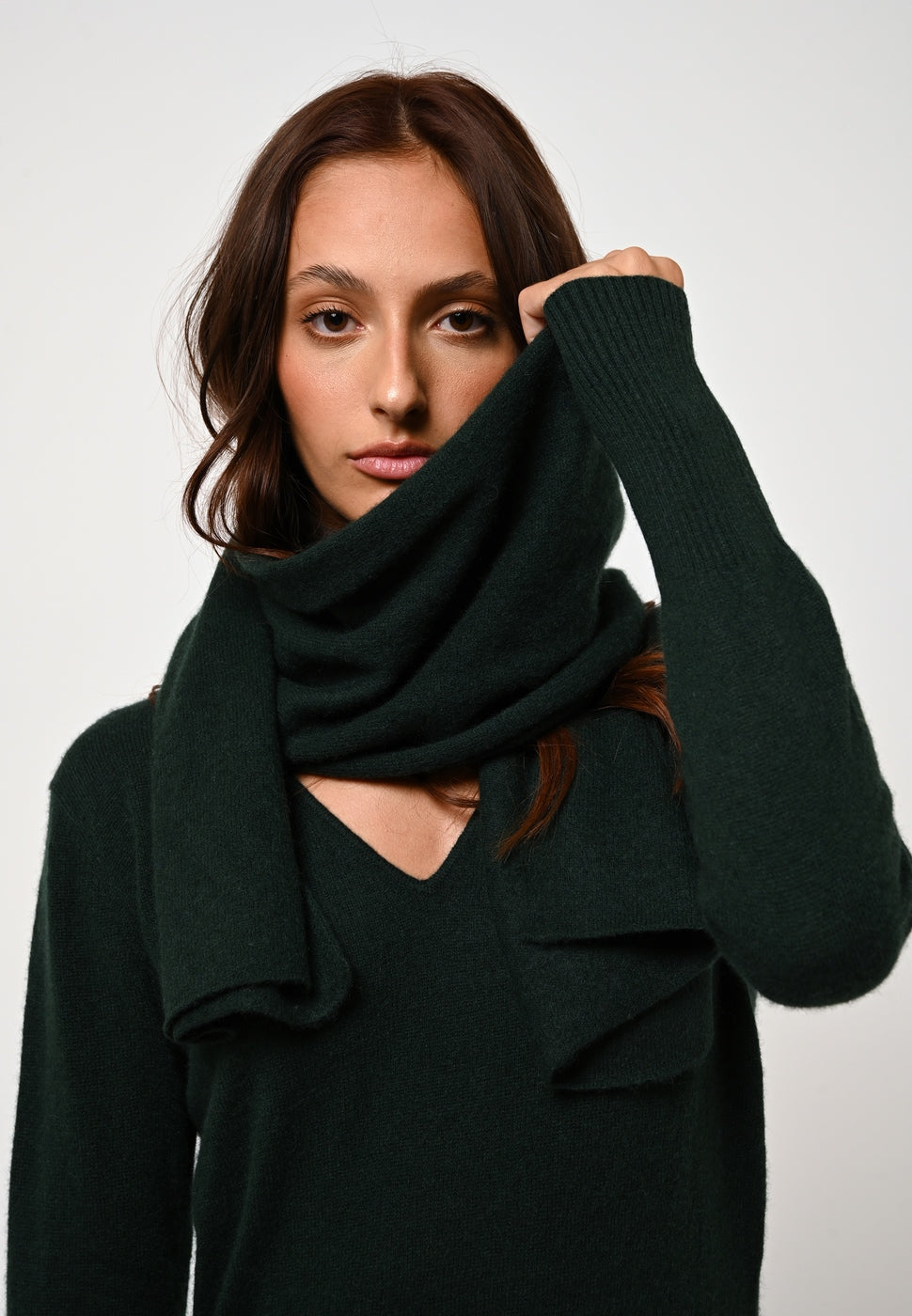Robe Col V - Capelet - Cyprès