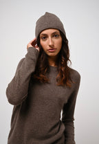 Pull Col Rond - Ecrin - Marron