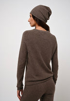 Pull Col Rond - Ecrin - Marron