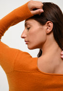 Jersey con cuello barco - Criou - Naranja