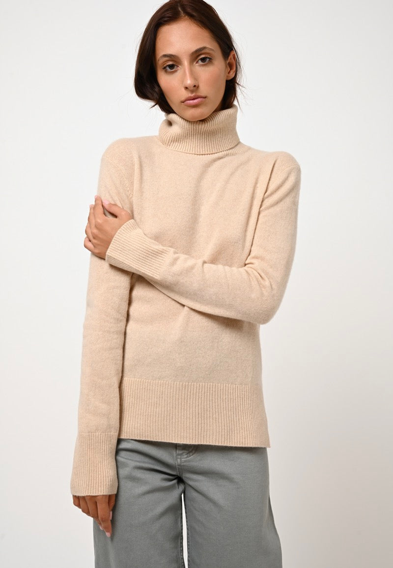 Pull Col Roulé - Fornet - Sable