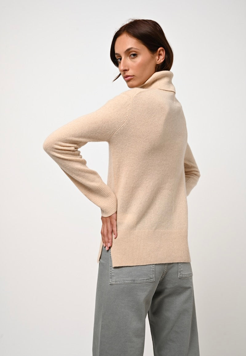 Pull Col Roulé - Fornet - Sable