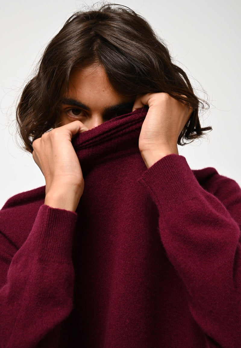 Jersey Cuello Vuelto - Bange - Burdeos