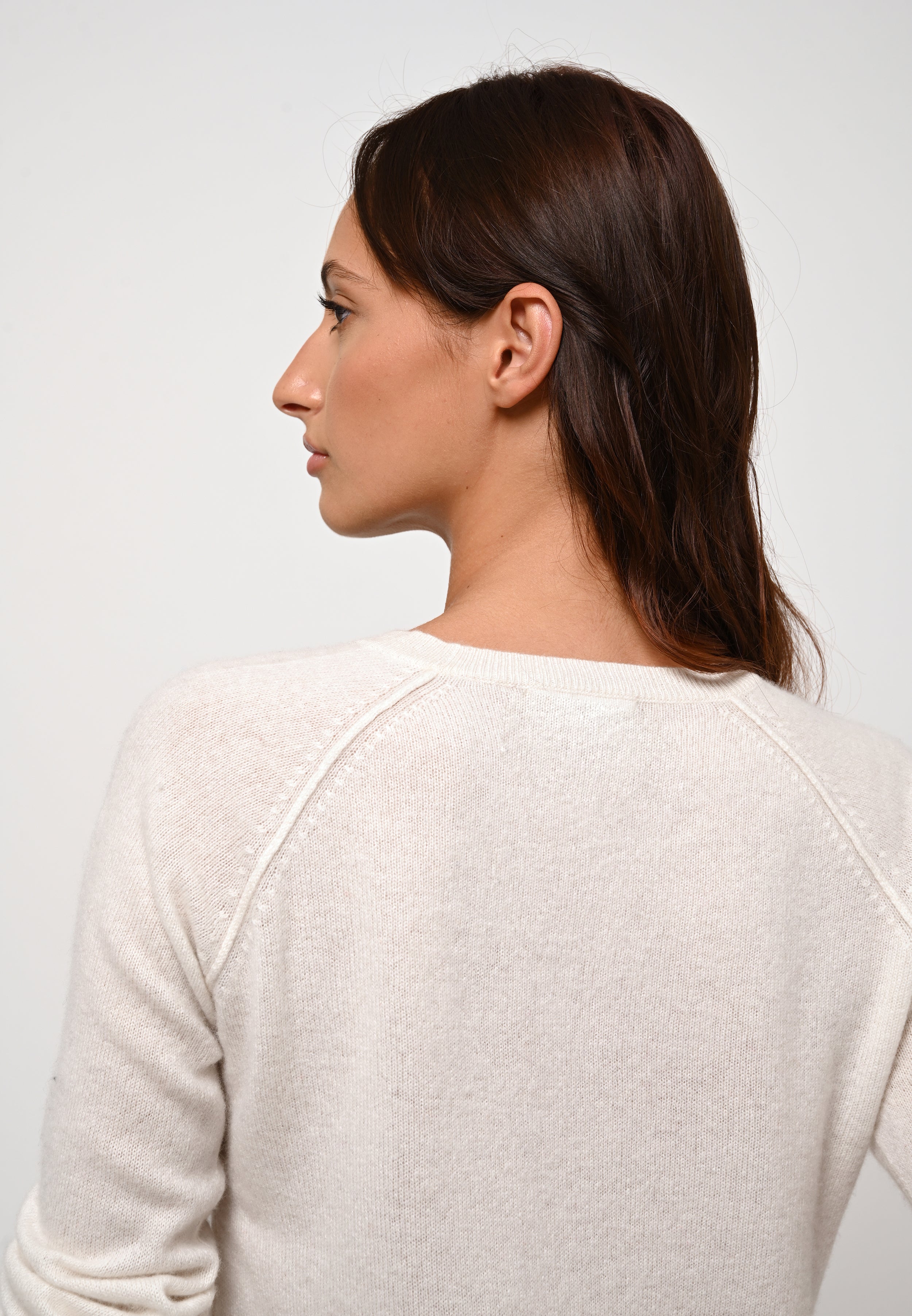 Pull Col Rond - Etret - Ivoire