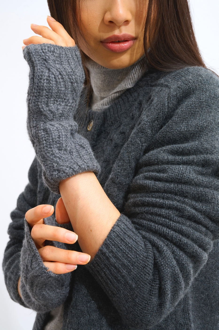 6-Ply Mittens - Iris - Grey