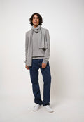 Pull Col Rond 4 Fils - Victo - Nuage Chiné