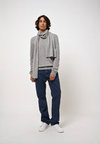 Pull Col Rond 4 Fils - Victo - Nuage Chiné