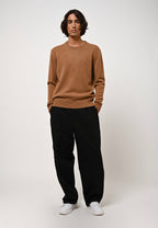 Pull Col Rond 4 Fils - Victo - Noisette