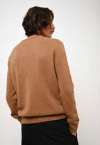 Pull Col Rond 4 Fils - Victo - Noisette